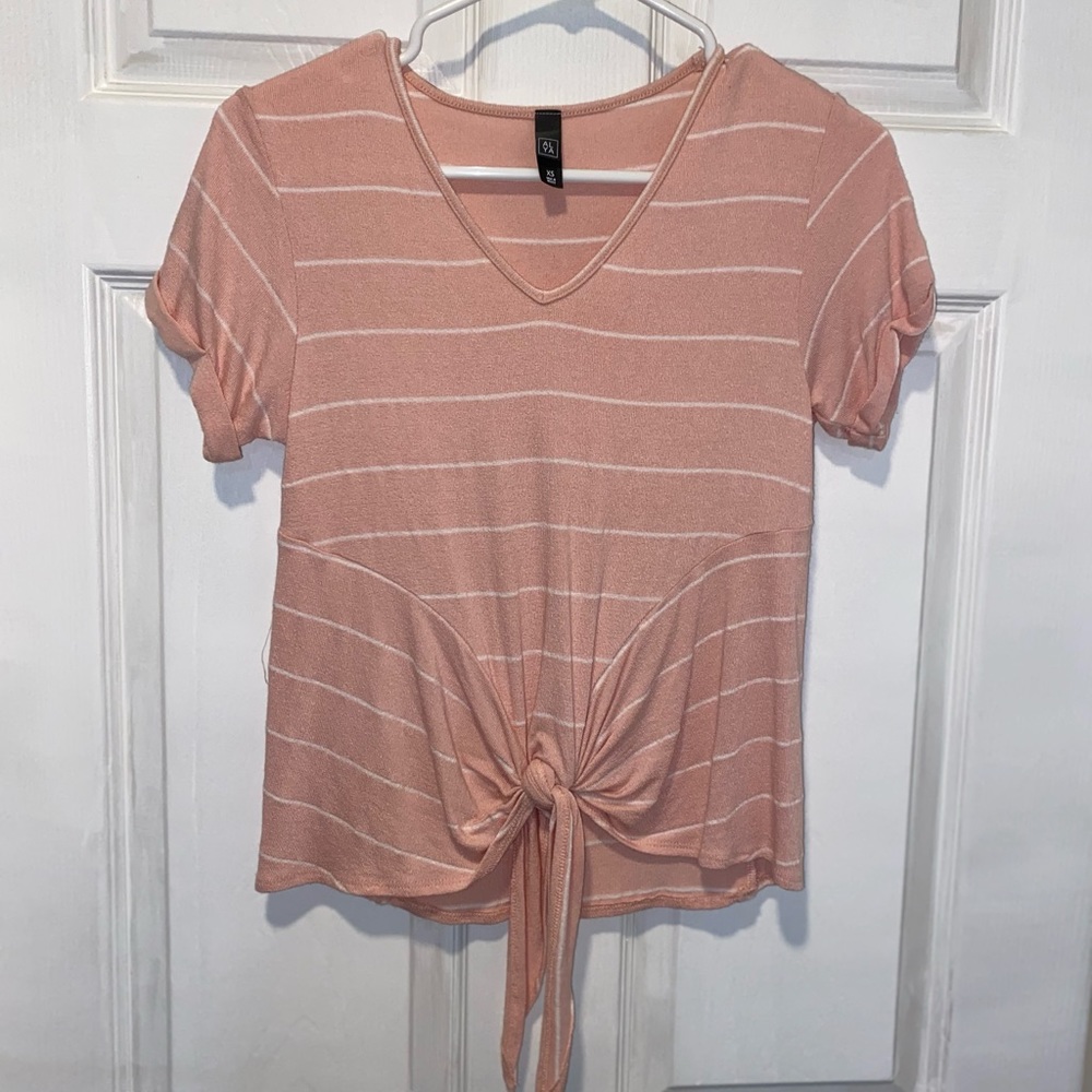 Pink striped top from Francesca‘s